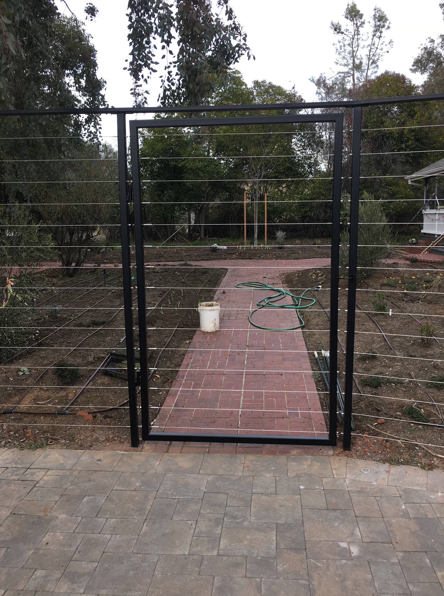 decorative deer fencing, cable rail fencing, cable rail deer fencing